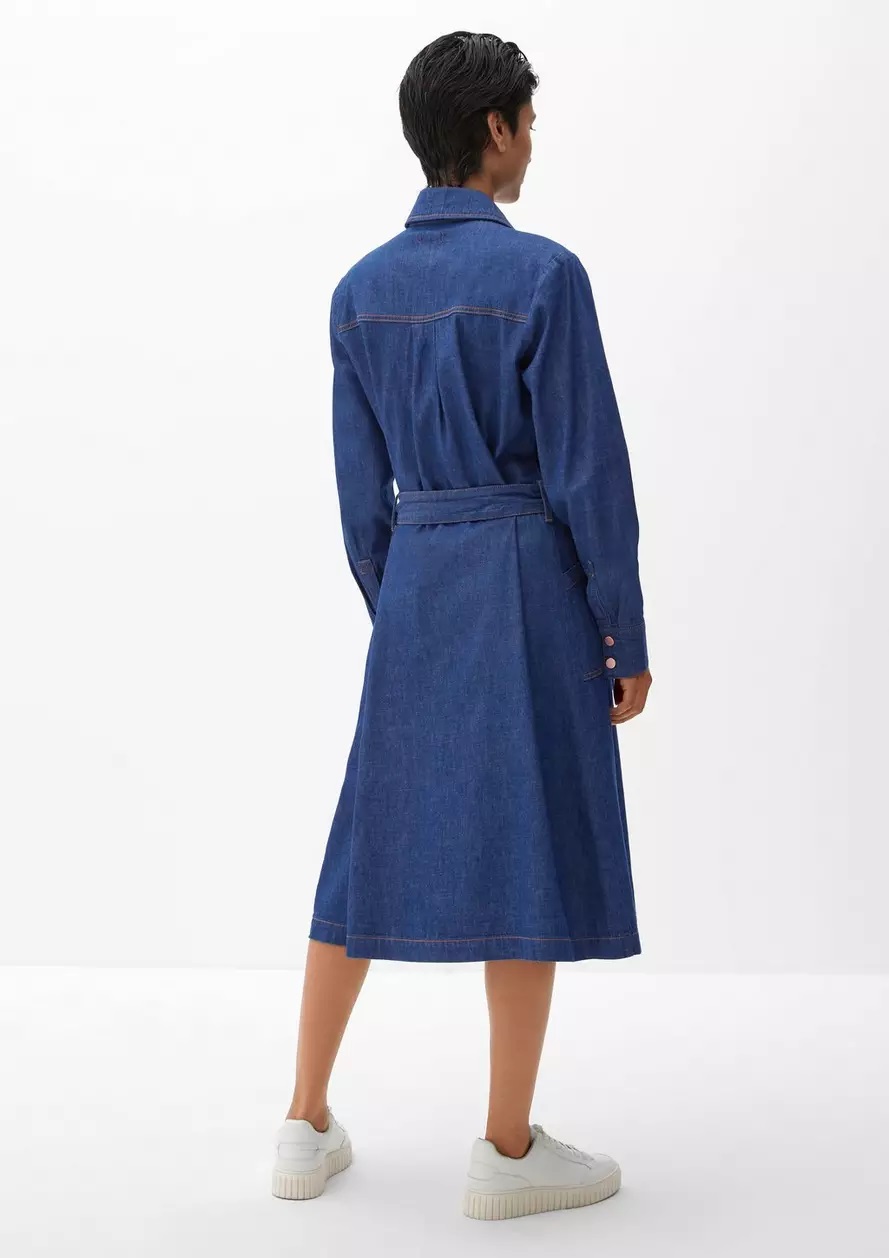 مانتو زنانه جین با کمربند