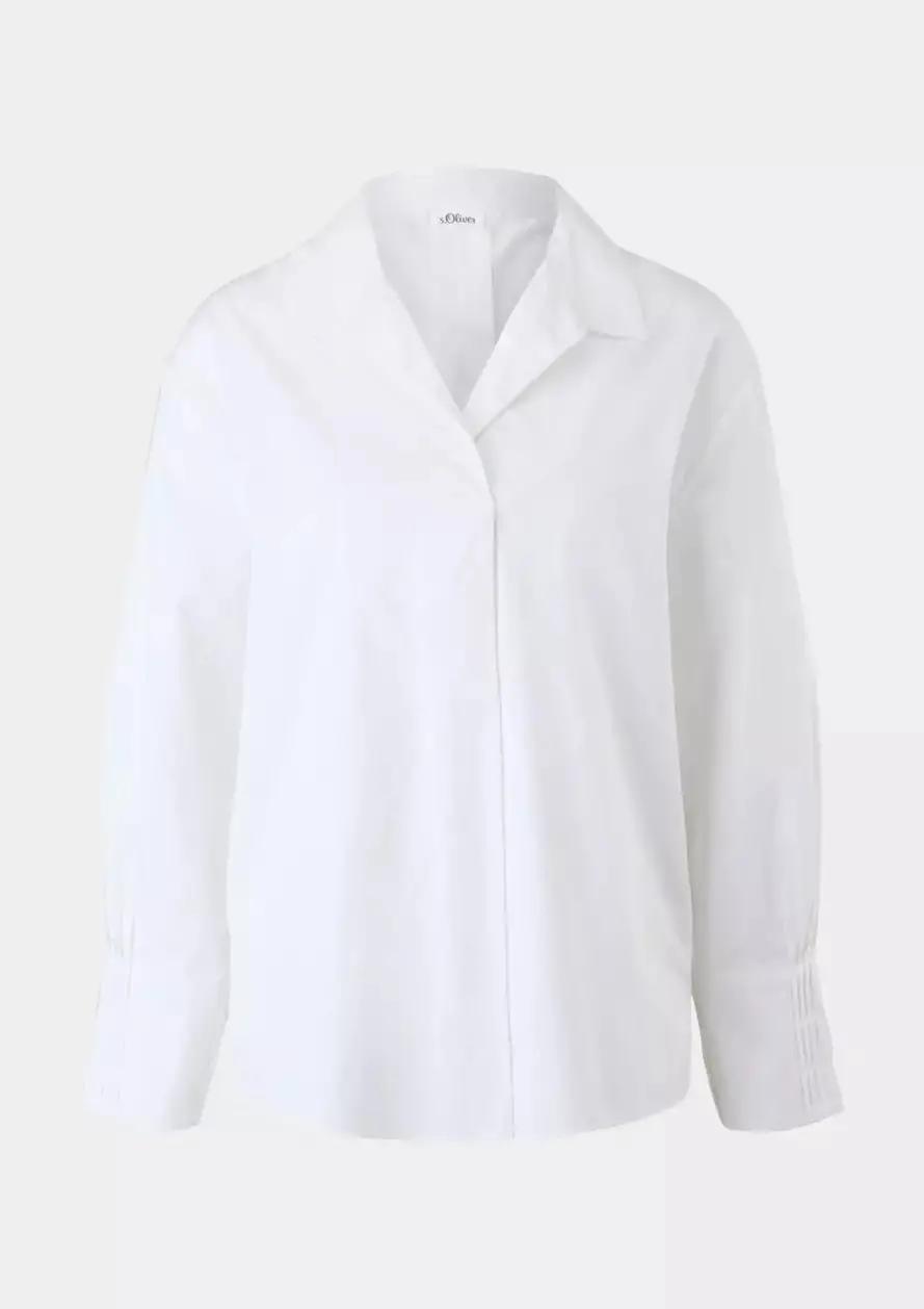بلوز یقه دار زنانه نخی مدل 001 برند ( S.OLIVER )