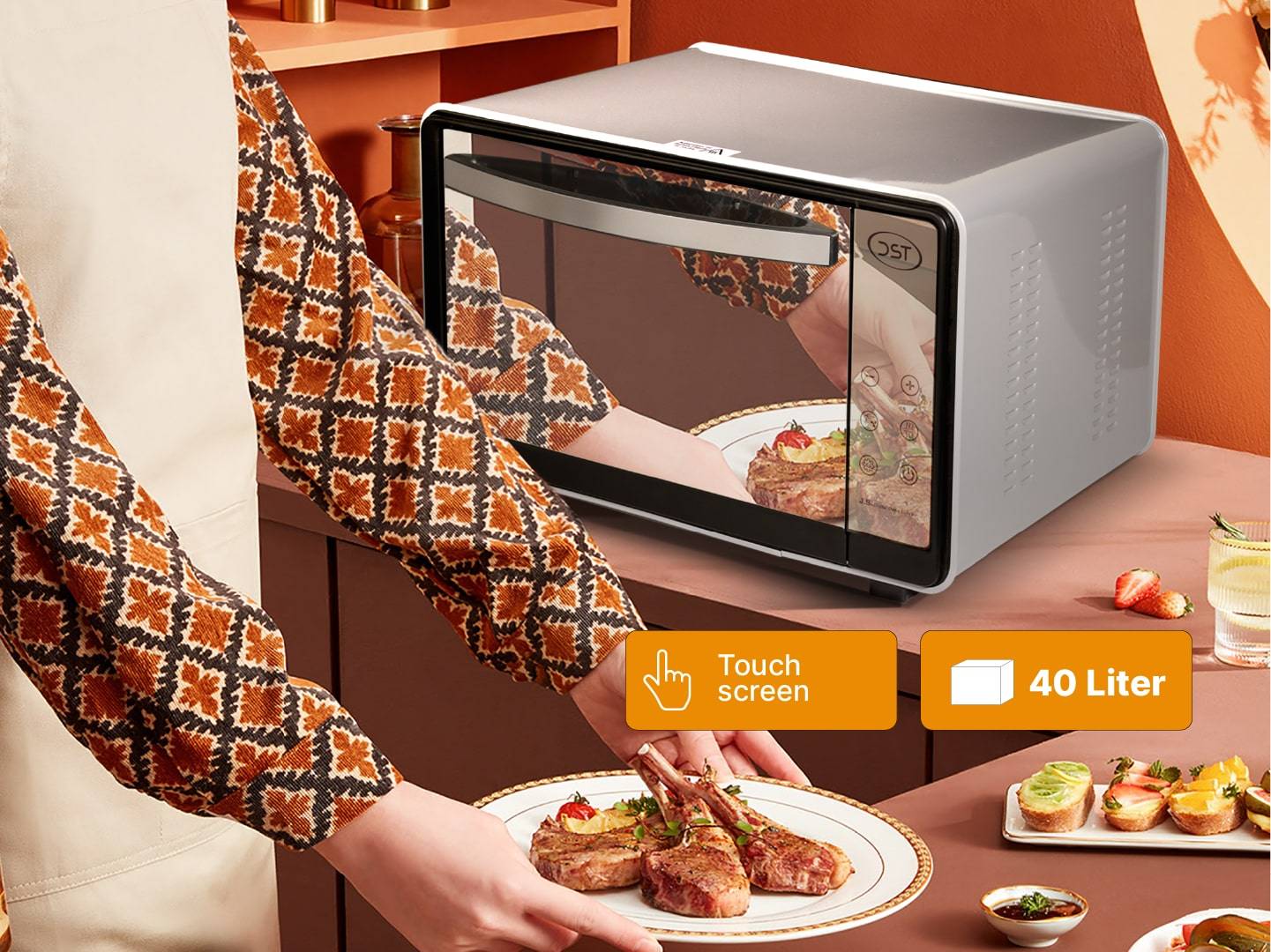 عکس فر برقی رومیزی 40 لیتری کد 1030