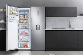 یخچال فریزر دوقلو سامسونگ مدل RR39M7310WW و RZ32M7120WW رنگ سفید با نمایشگر و آب‌سردکن